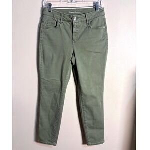 Tommy Bahama Women's High Rise Ankle Jeans Tea‎ Leaf Green Size 4